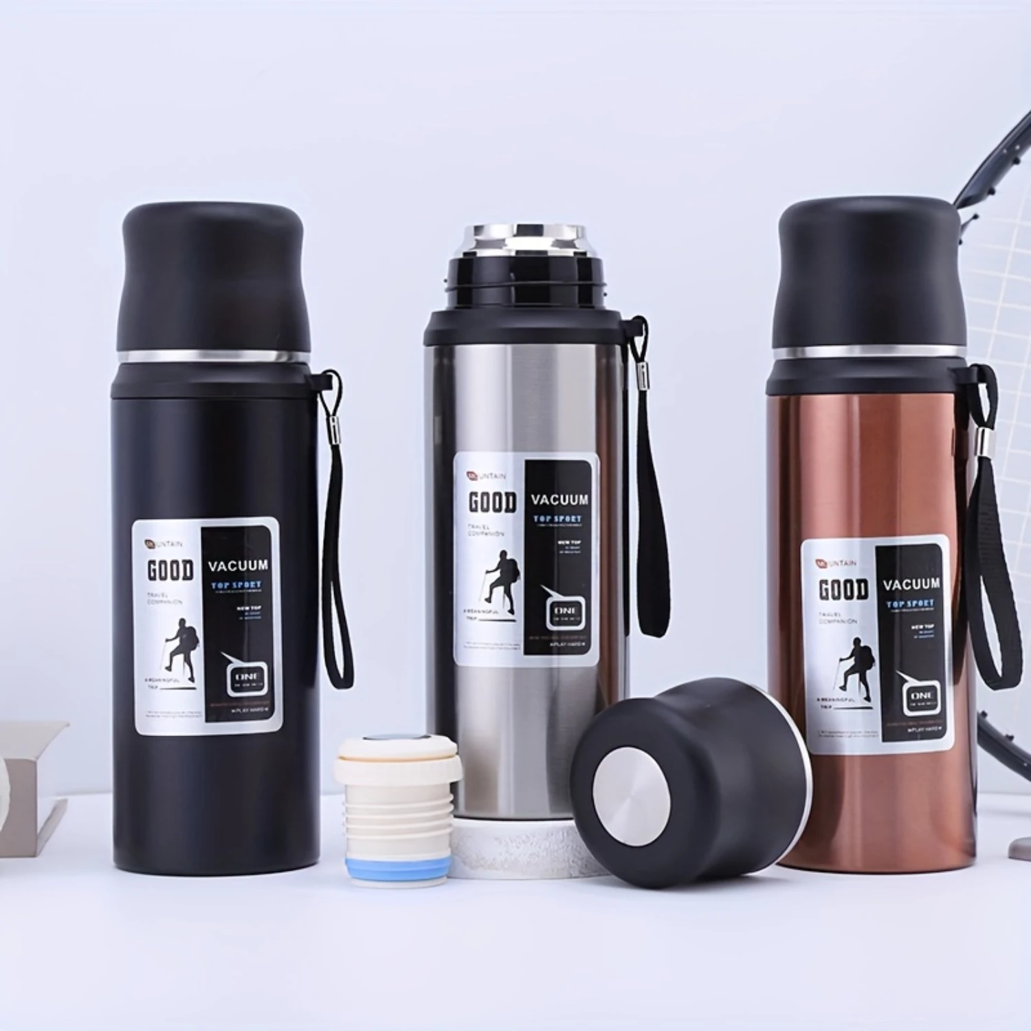 27.05oz Stainless Steel Water Bottle, Double-wall Vacuum Flasks Coffee Cup for Outdoor Camping Travel