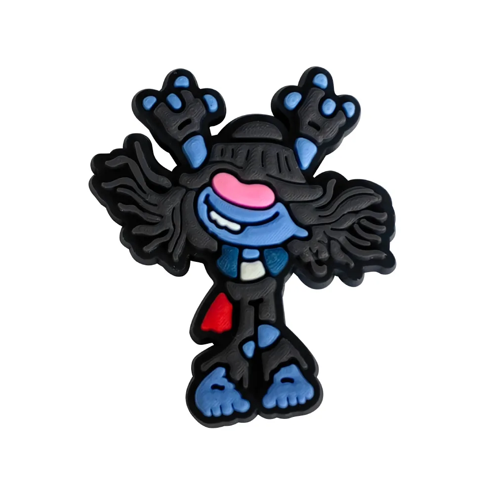 جديد لطيف الكرتون ماجيك الشعر قزم سلسلة ثقب الأحذية حذاء زهرة الديكور مشبك لينة المطاط DIY بها بنفسك إكسسوارات الأحذية والاكسسوارات