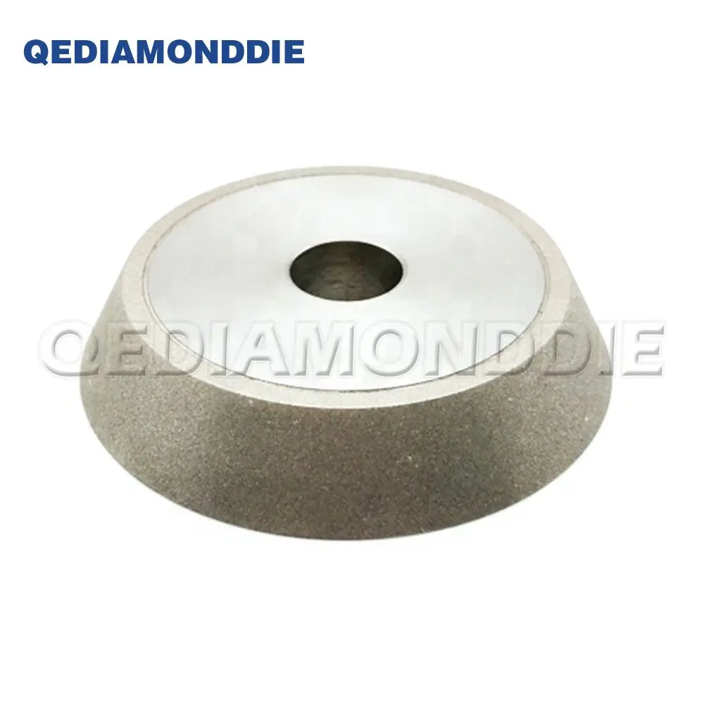 Flat Shaped Single Bevel Electropalted Diamond Grinding Wheel Coated Diamond Grinding Wheel For Tungsten Carbide
