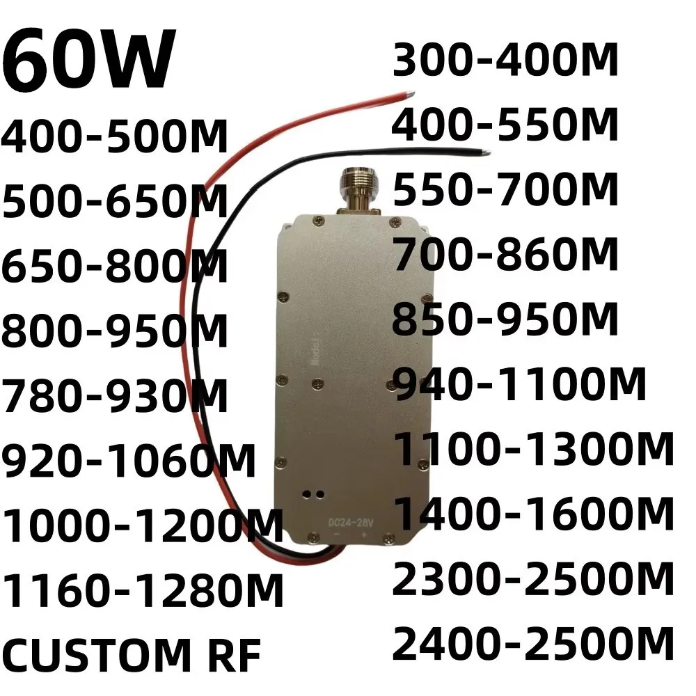 modulo amplificador de potencia gerenador de ruido 60w n cn 400500mhz400 550mhz 410490mhz500650mhz500 600mhz550 650mhz490 580mhzrf 01