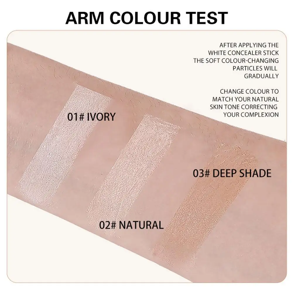 Dubbelkoppige schoonheidscrème Temperatuurveranderende foundation Stick Waterdichte duurzame hydraterende gezichtscrème Matte make-up