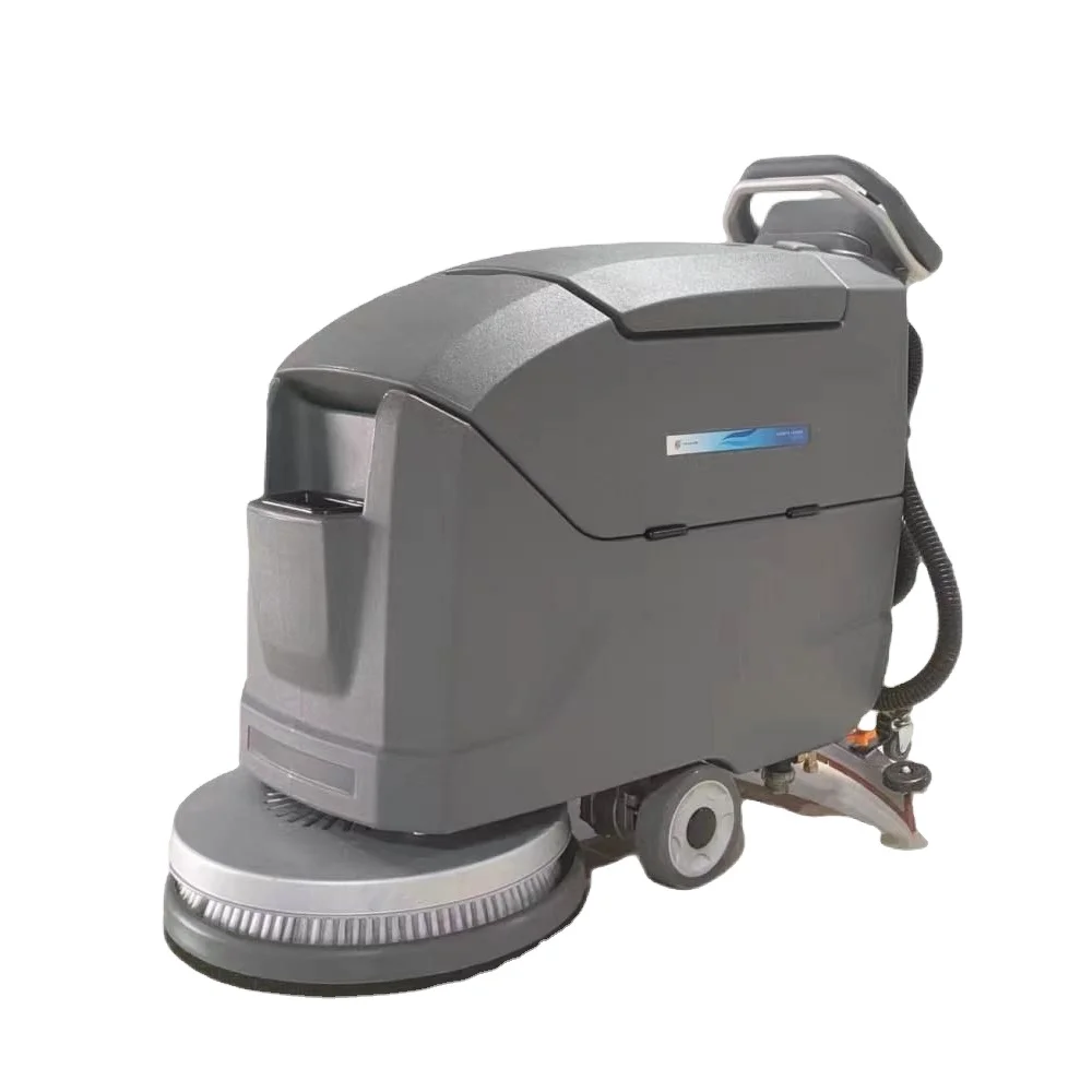 

CleanHorse High Cleaning Efficiency Electric Walk Behind Hand Push Auto Self-propelled Floor Scrubber Dryer