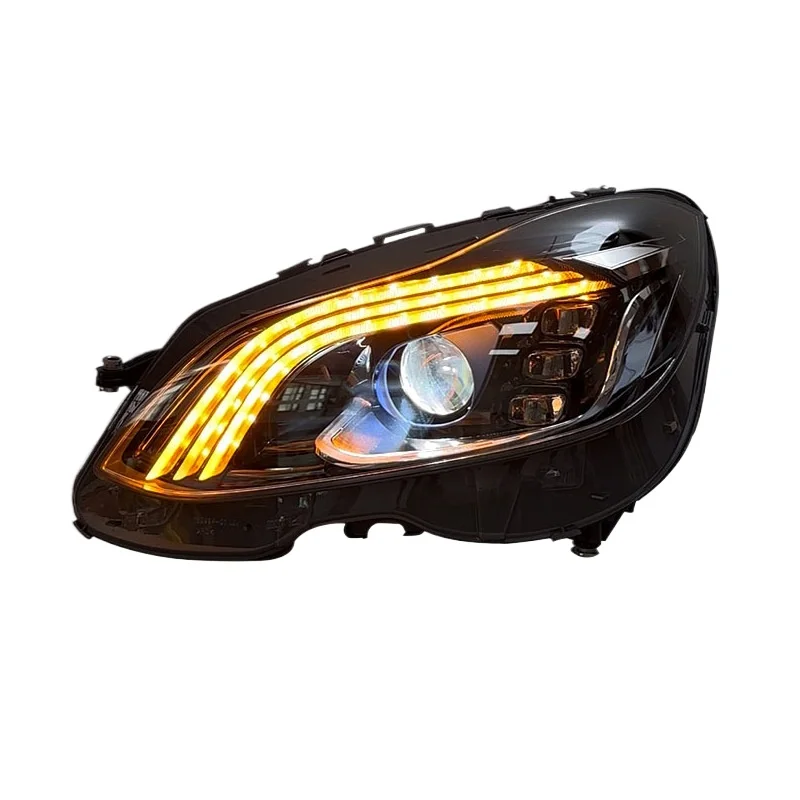 -For Upgraded  Style LED Headlight Assembly for  W212 2014-2015 LED DRL Sequential Turn Signal Front Lamp^