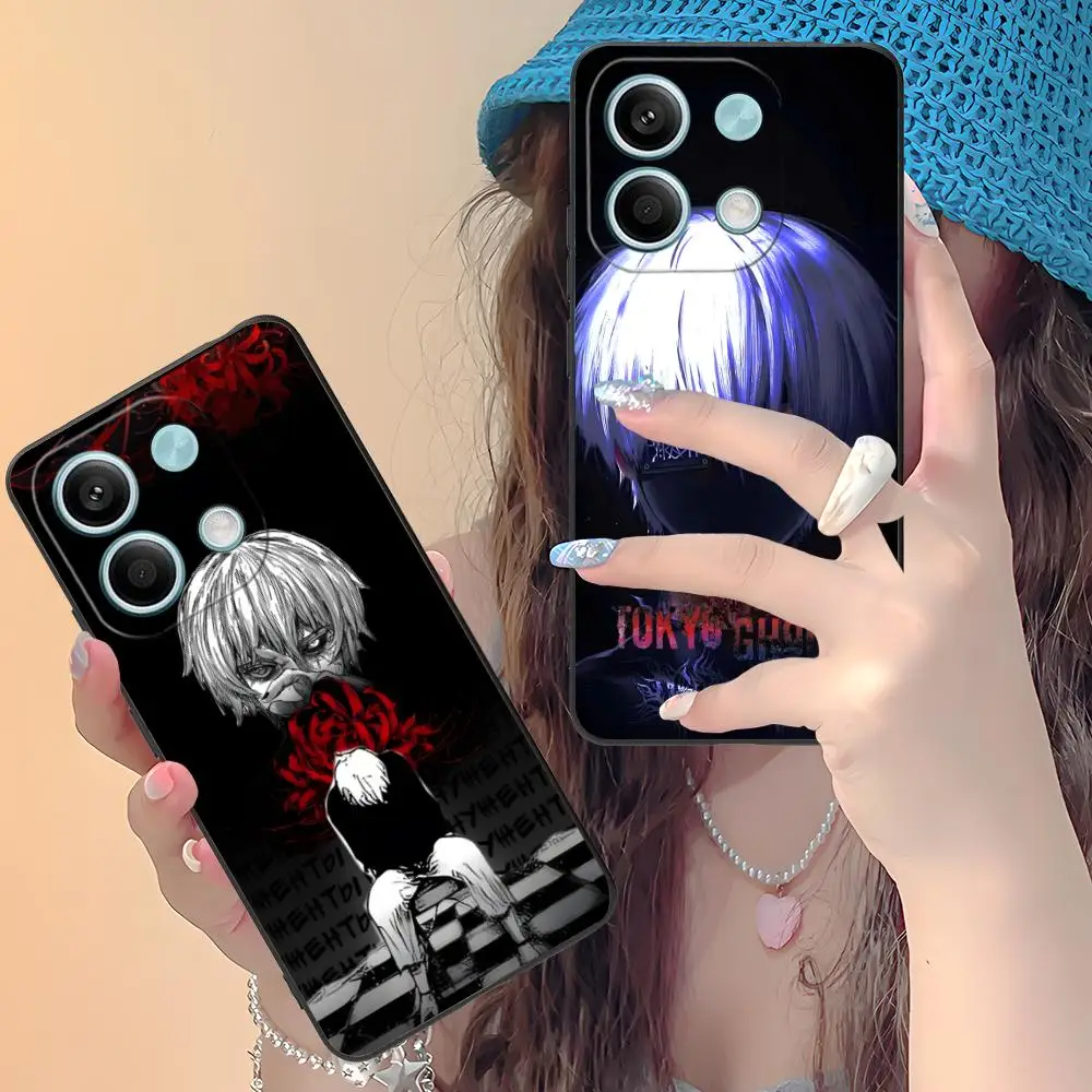 Funda de teléfono Tokyo Ghoul Ken Kaneki para Xiaomi Redmi Note 14 13 12 11 S Pro Plus 4G 5G, funda con impresión en Color, bonito lujo