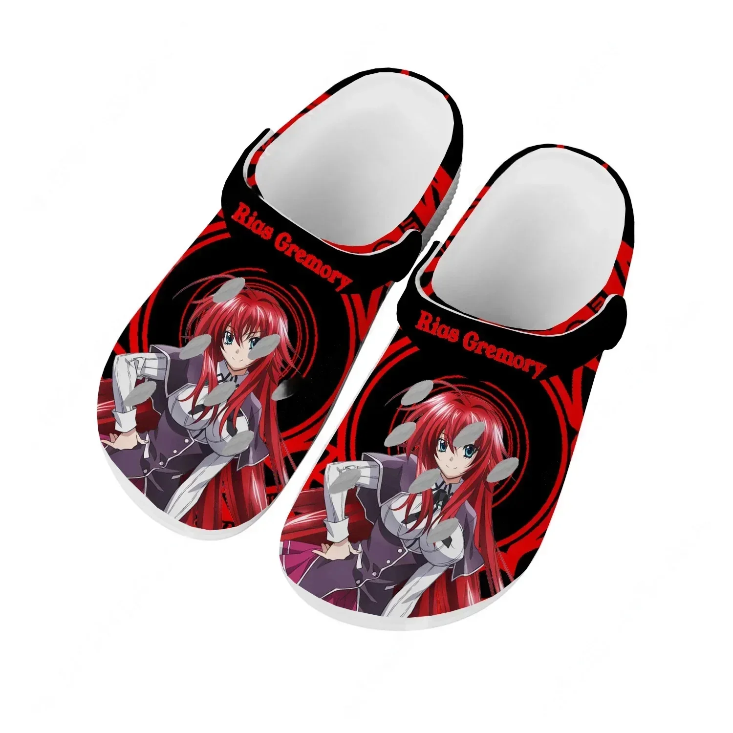 High School DxD Water Shoes Mens Womens Comfortable Fashion Home Garden Clogs Customizd Sandals Beach Breathable Hole Slippers
