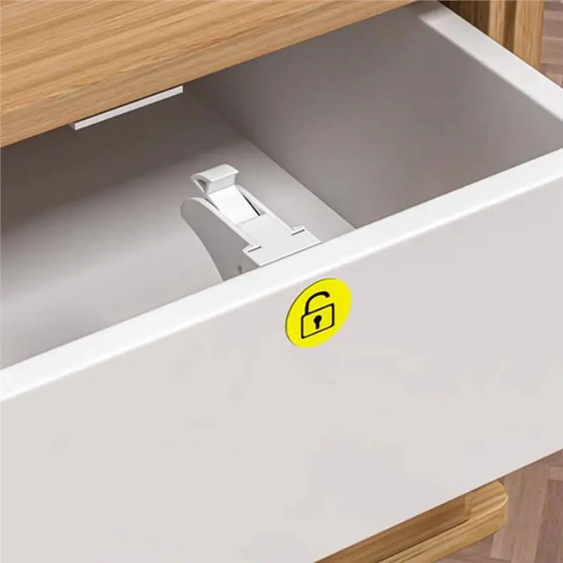 LALA Child Safety Magnetic Cabinet Locks 4-Pack- No-Drill Baby-Proofing Drawer Locks,For Kitchen Cupboards And Drawers