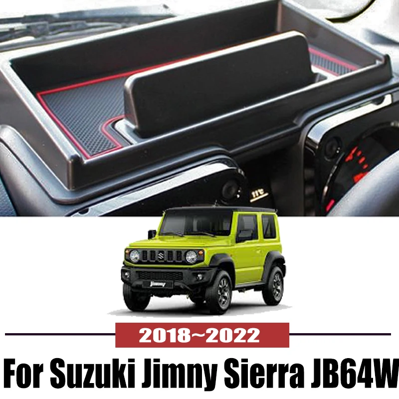 

For Suzuki Jimny Sierra JB64W 2018~2022 Car Central Armrest Storage Box Holder Console Organizer Auto interior Accessories Tools