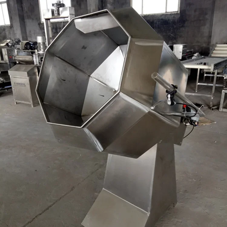 مثمنة طبل الفول السوداني نفخ رقائق الذرة آلة طلاء النكهة وجبة خفيفة الغذاء آلة خلط توابل البطاطس #5