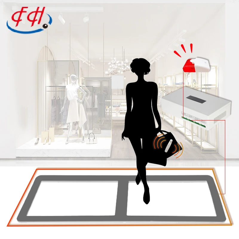 EAS Manufacturer's Security - Alarm System 58kHz AM Conceal Floor  for Shopping Mall Use