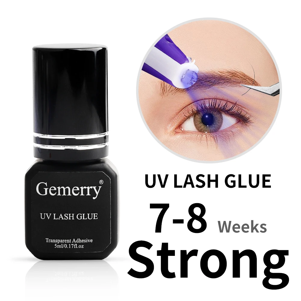 

Gemerry UV Lashes Glue 1S Fast Drying Long Lasting Strong False Eye Lash Extension Glue