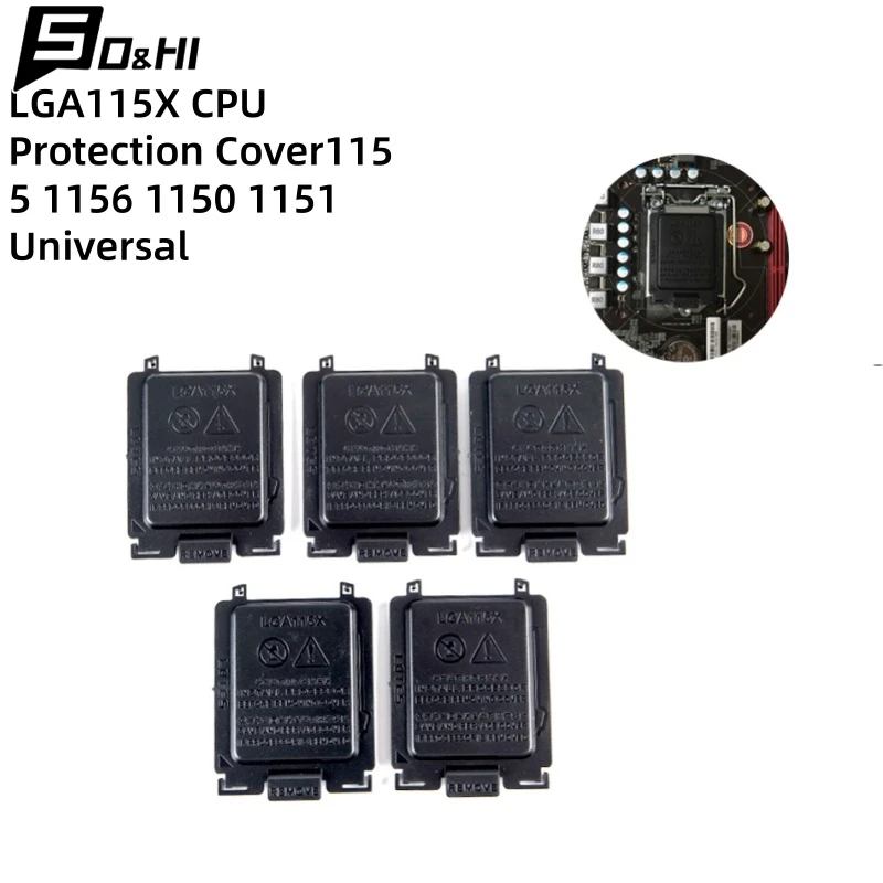 5Pcs Motherboard CPU Socket Protection Shell Cover Pin Cover For LGA115X CPU