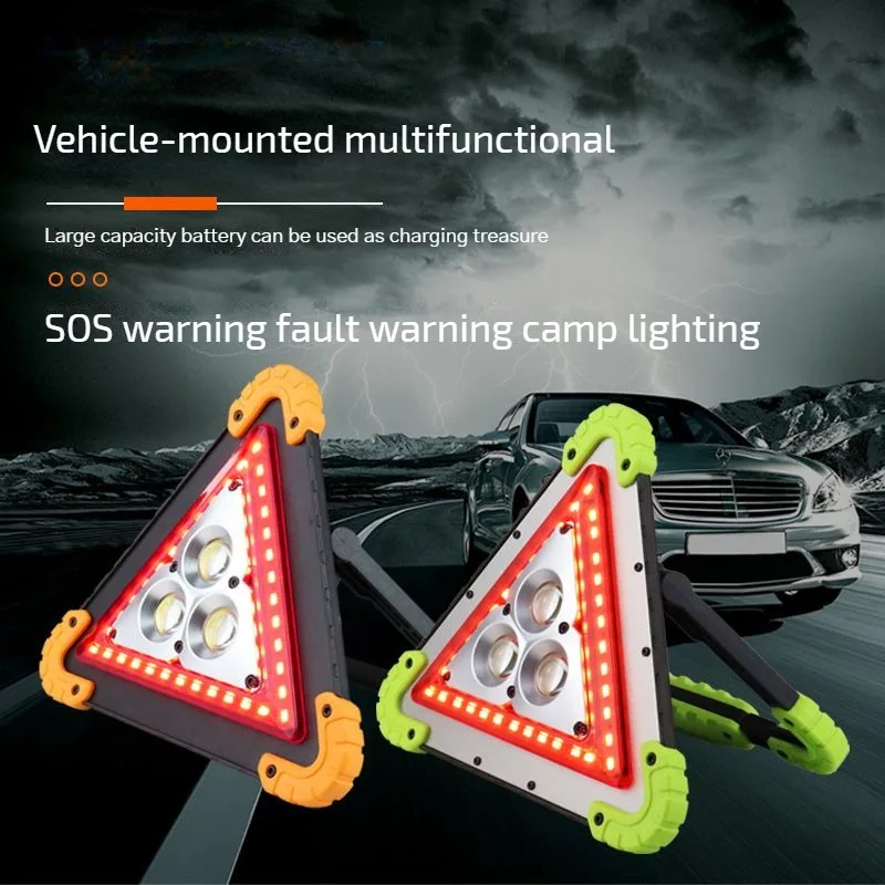 

LV6040 Tripod Warning Light LED Multifunctional Car Emergency Vehicle Triangle Safety Warning Shockproof Anti-Fall Anti-Slip