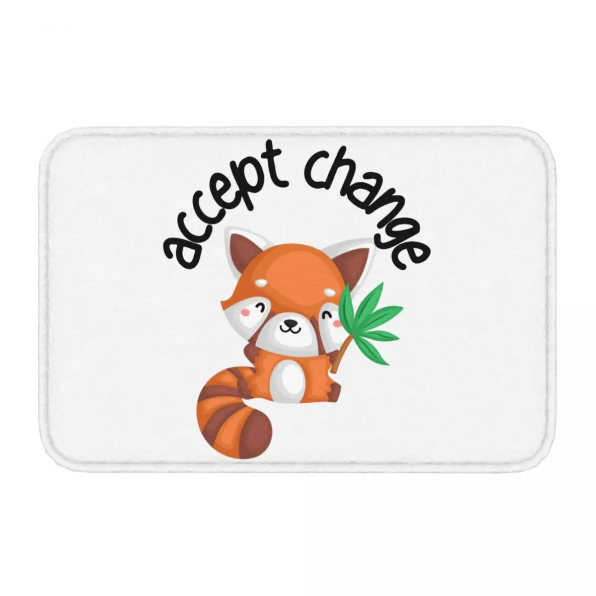 Accept ChangeBedroom Mat Shy Red Panda Doormat Kitchen Carpet Entrance Door Rug Home Decor