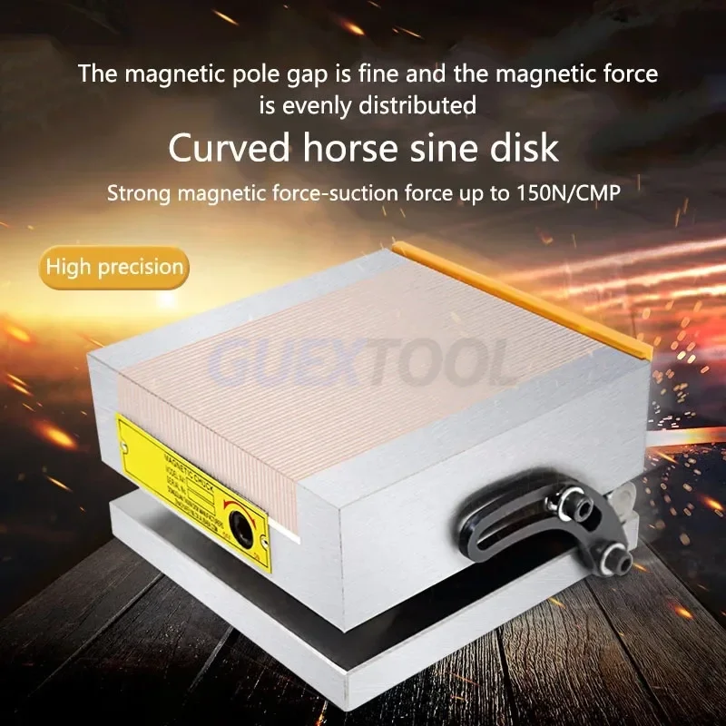 100*175 Sine Magnetic Watch Brass Surface Grinder 0-45°Adjustable Angle Portable Disc Grinder Swash Plate Sine Magnetic