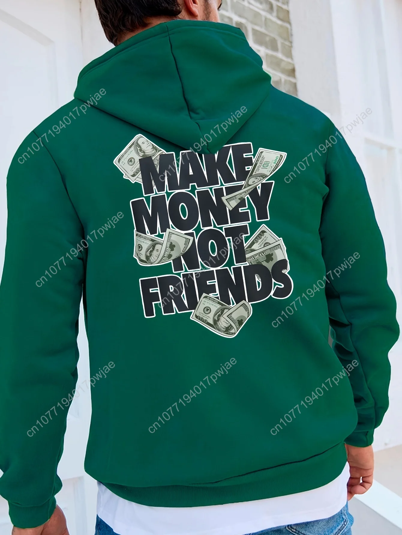 Sweat à capuche pour hommes – Pull à capuche avec poche avec citation d'argent drôle – Pull à capuche rose pastel pour un usage quotidien et formel