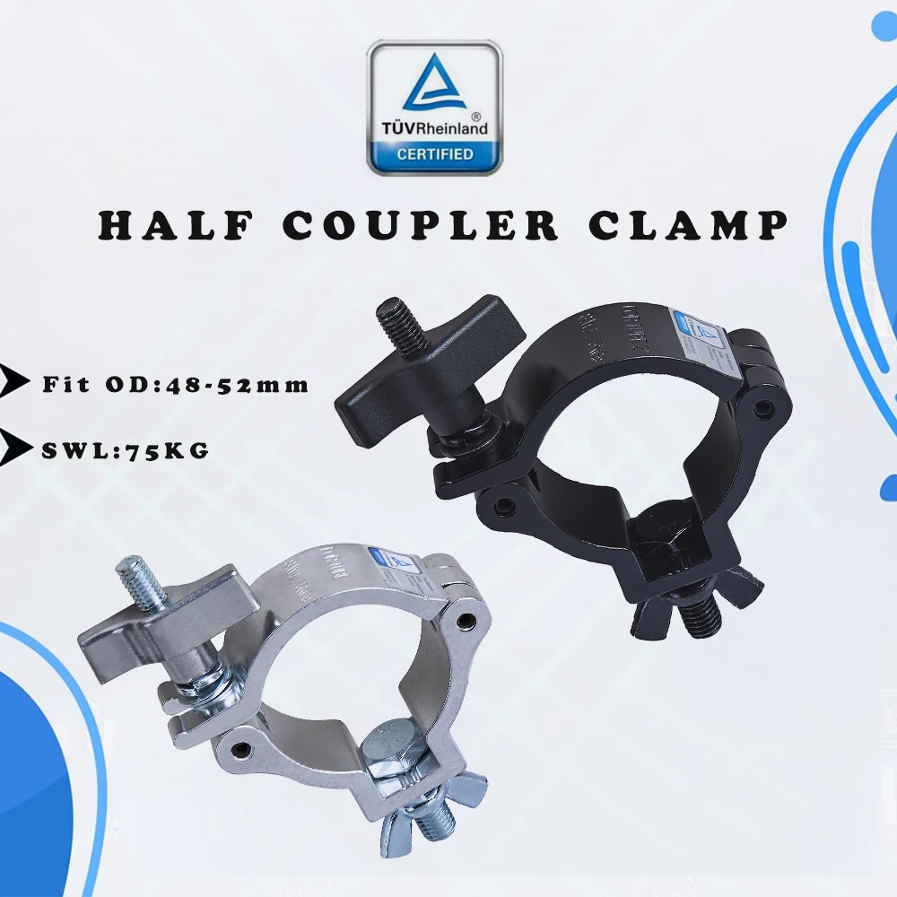 global f34 truss clamp aluminio iluminacao de palco dj led gancho acoplador f34 fit tube 50 mm polegadas 01