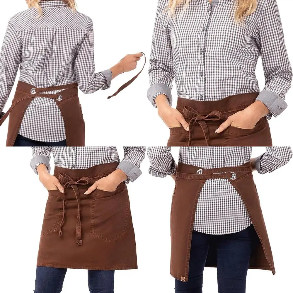 

Фартук унисекс с корсетом в полубистро от Chef Works