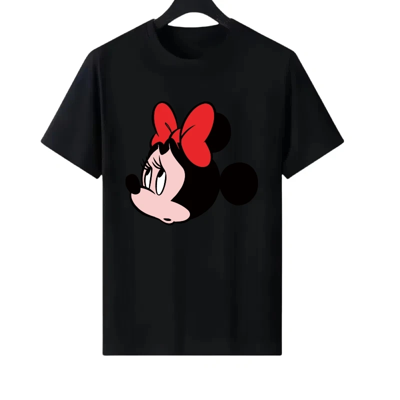 

Disney Mickey Mouse Pattern Woman Parent-child Clothing Round Neck Cartoon Casual Ladies Cheap Short Sleeves T-Shirt Sweatshirts