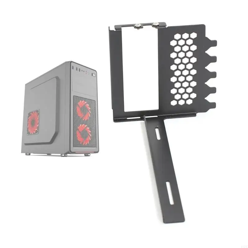 แนวตั้ง GPU Mount Bracket ผู้ถือกราฟิกการ์ด, การ์ด VGA สนับสนุนโลหะ Rack สําหรับกรณีคอมพิวเตอร์ DIY