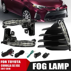 LED DRL FOR TOYOTA Corolla SE XSE 2017 2018 2019 Running Lights Headlights White Signal Light+yellow signal light