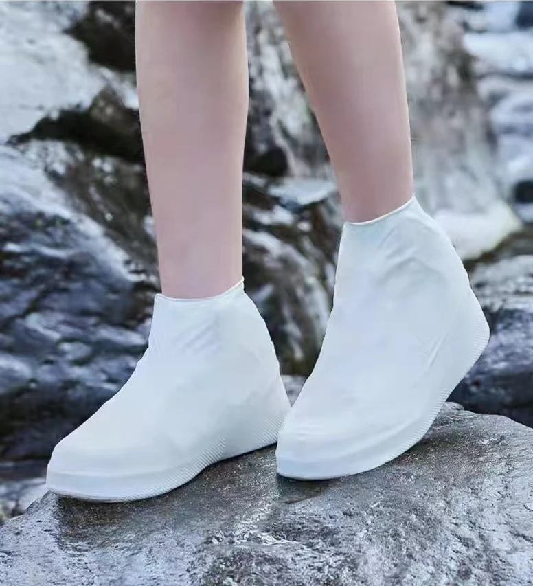 Waterproof Latex Rain Shoe Covers Thickened Non-slip Portable Travel Rain Shoe Covers Outdoor Adult Shoe Covers