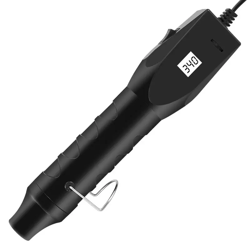 220V hot air gun, digital display, adjustable temperature, 300W hot air gun with support seat, plug-in electric tool