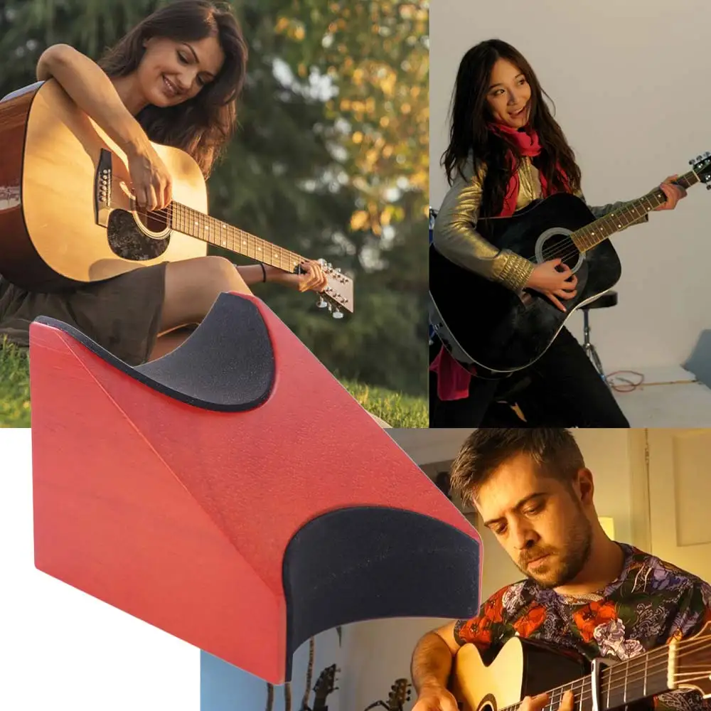 

Support Pillow Guitar Wooden Neck Bracket Mahogany Material Multi-function Guitar Neck Rest Professional Vertical