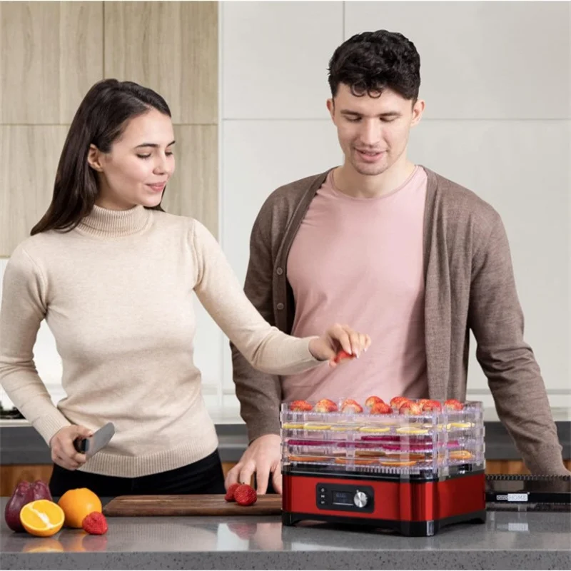 5pc Trays Vegetable Fruit Drying Machine Meat Dryer for Food Dried Fruit Machine Home Kitchen Dehydrator Machine Food Dehydrator