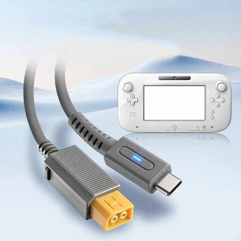 45W Type C PD Charging Cable for Nintendo Wii U Nintendo WII U Gaming Console Power Supply Wire USB C Game Console Cord 1.8m