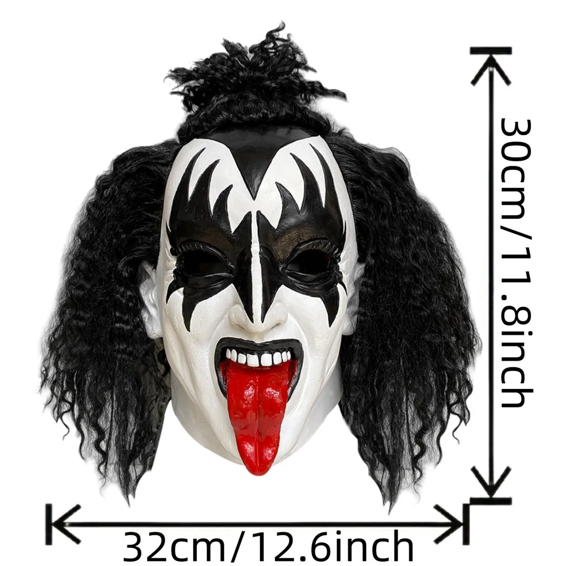 Band-Leitsänger-Maske Kopfbedeckung Halloween Horror Verrückte Musikfestival-Requisiten – Detail 1