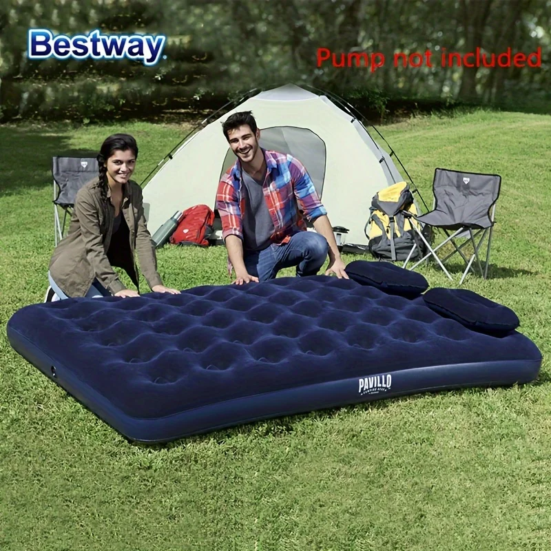 Bestway 67004/67003/67002/67001 1 x 4 Size Indoor/Outdoor Soft Top Air Mattress without Pump Flocked Moisture Barrier