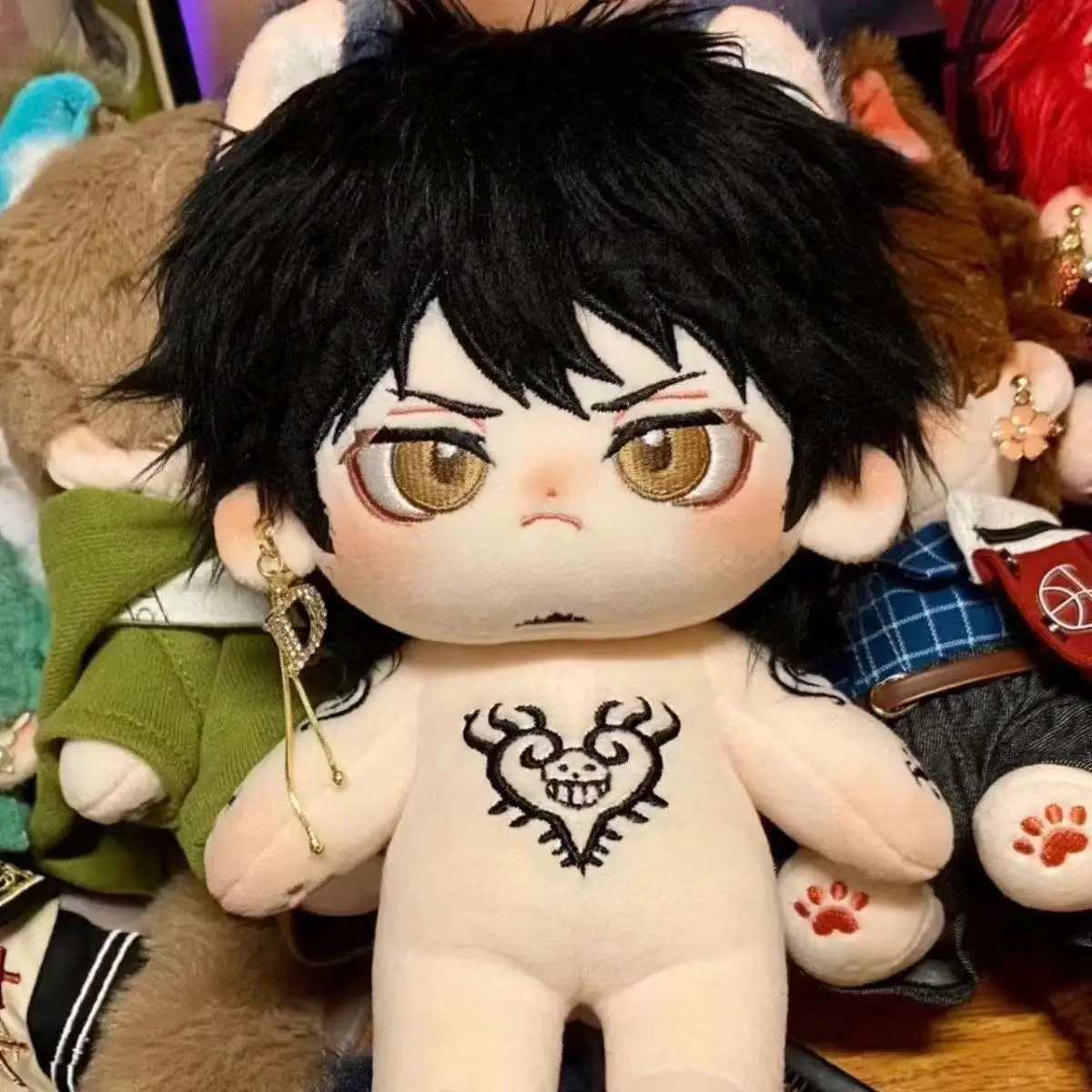 

20cm Anime ONE PIECE Role Trafalgar D Water Law Cosplay Plush Stuffed Doll Body Cartoon Dress Up Plush Pillow Toys Figures Gift