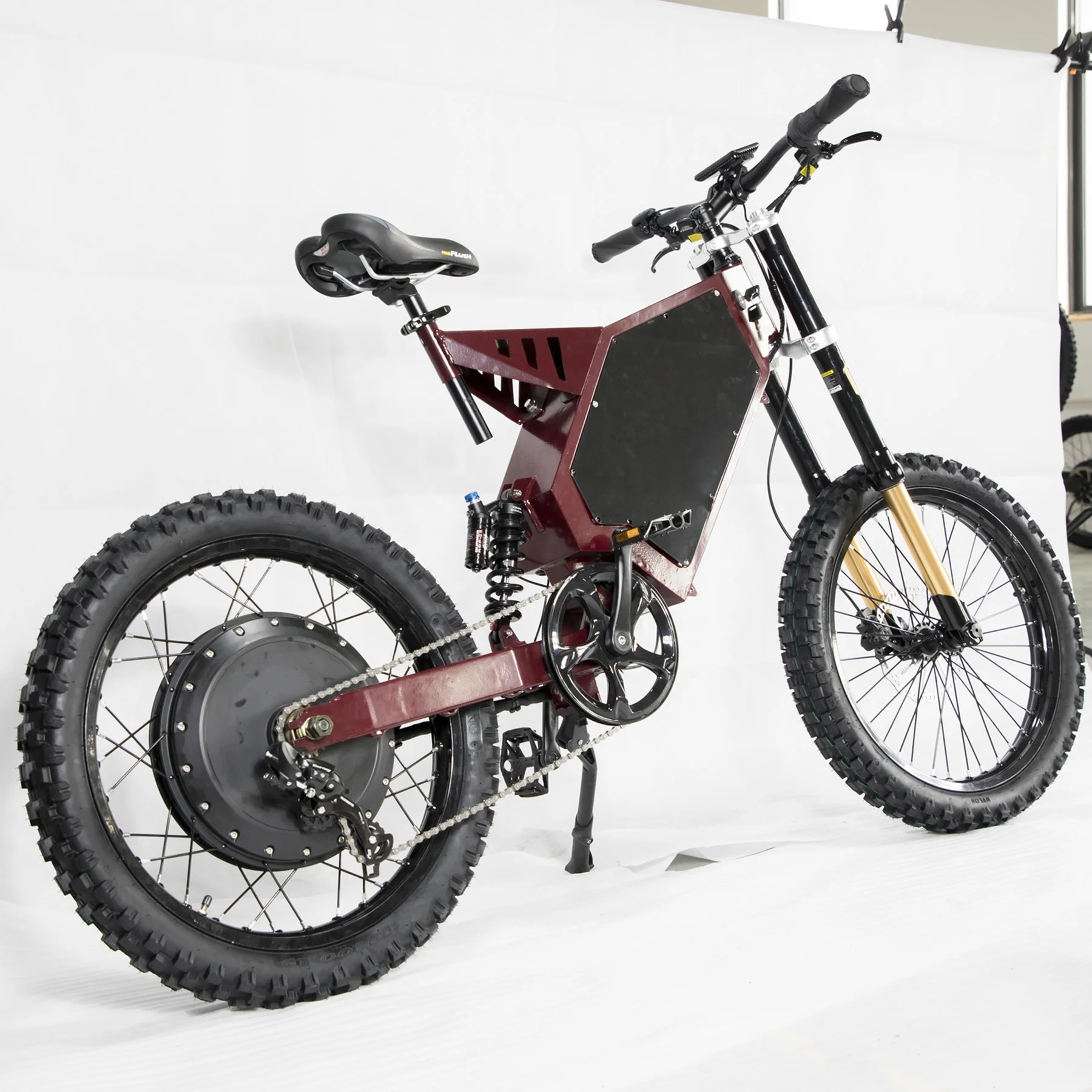 Pinterest-friendly vertical image of electric sport motorcycle
