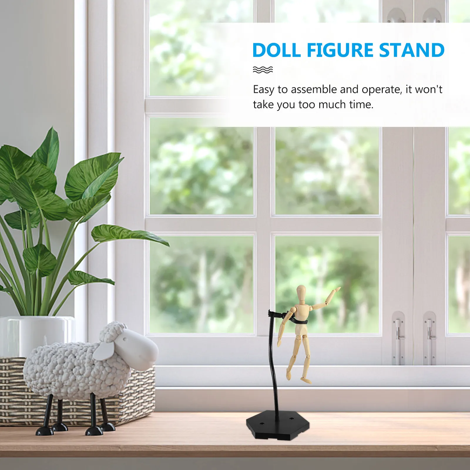 

1Set Action Figure Stand Flexible Support Frame Easy Assembly Display Rack for Figures Organizing Showroom Home Store Use