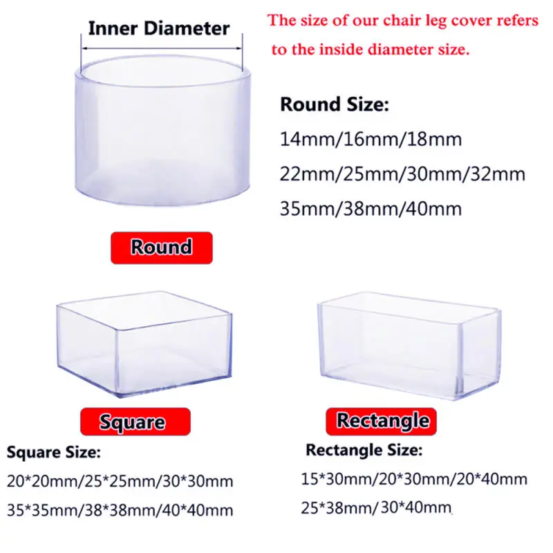 16pcs~8pcs Chair Leg Caps Rubber Feet Protector Pads Furniture Table Covers Socks Plugs Cover Furniture Leveling Feet Home Decor
