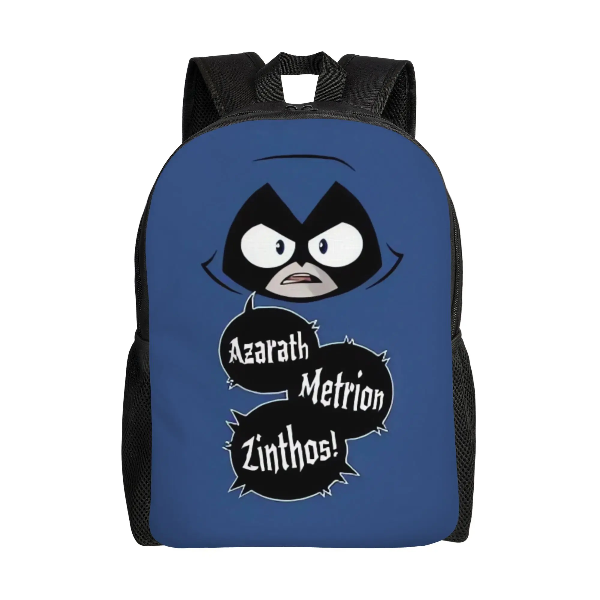 Рюкзак Teen Titans Go Raven's Emoticlones, женские рюкзаки с узором, модные школьные сумки из полиэстера, дизайнерский дорожный рюкзак