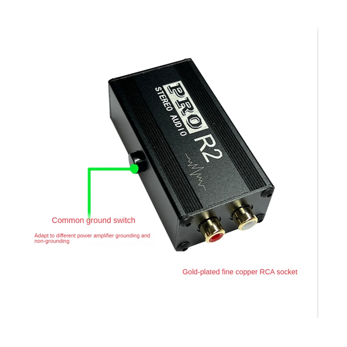 Ground Loop Audio Isolator Audio Noise Filter RCA Noise Suppressor Isolator Audio Signal Noise Reducer for PC