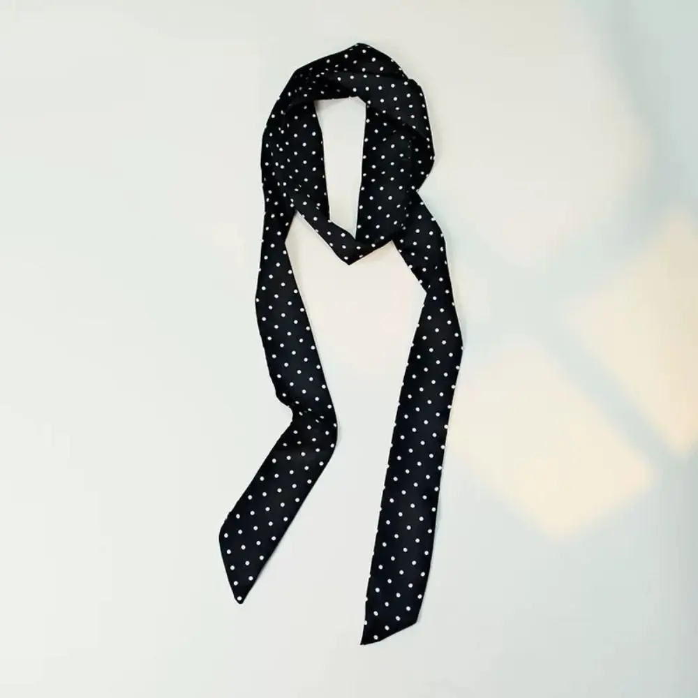 

180 см длинный шарф в горошек, декоративный винтажный шейный платок, шифоновые поясные ремни на весну, лето, осень, зиму