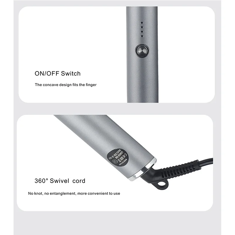 Desain Lucu Portabel Pelurus Rambut Modis Gadis Besi Seperti Penata Rambut Cepat PTC Pemanas Pengeriting Rambut Lampu Indikator LED