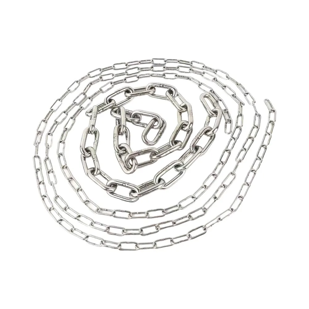 316 Stainless Steel Chain for Marine Environments 2M Length Suitable for Anchoring Hanging Lights Fencing and Repairs