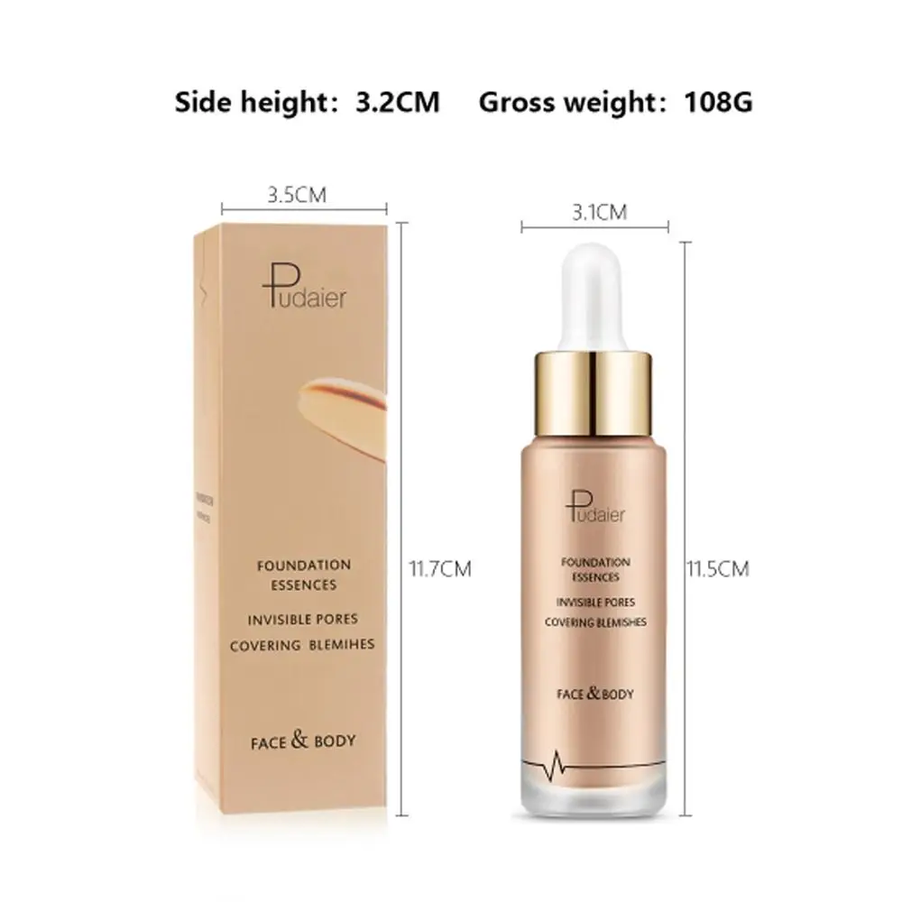 Matte Foundation Cream New Oil-Control Full Coverage Face Base Makeup Cream Moisturizer Creamy Texture Brighten Concealer Primer