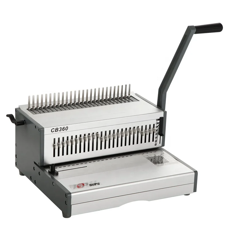 Book Print Desktop 360mm Comb Perfect Punching and Binding Bookbinding Machine Factory