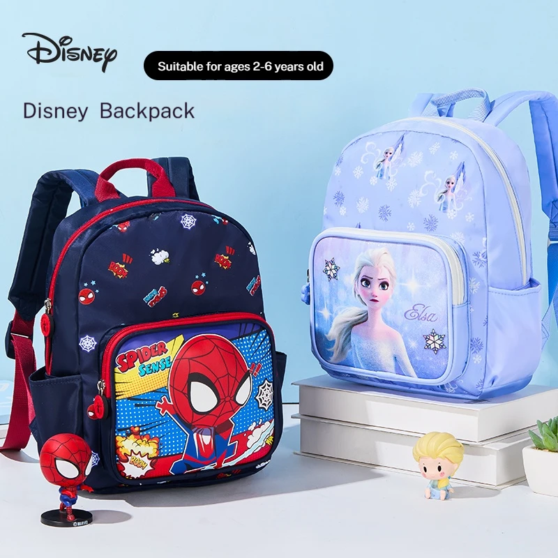 

Рюкзак для детского сада Disney для мальчиков и девочек с мультяшным принтом, дышащий, сверхлегкий, большой вместимости, с несколькими отделениями