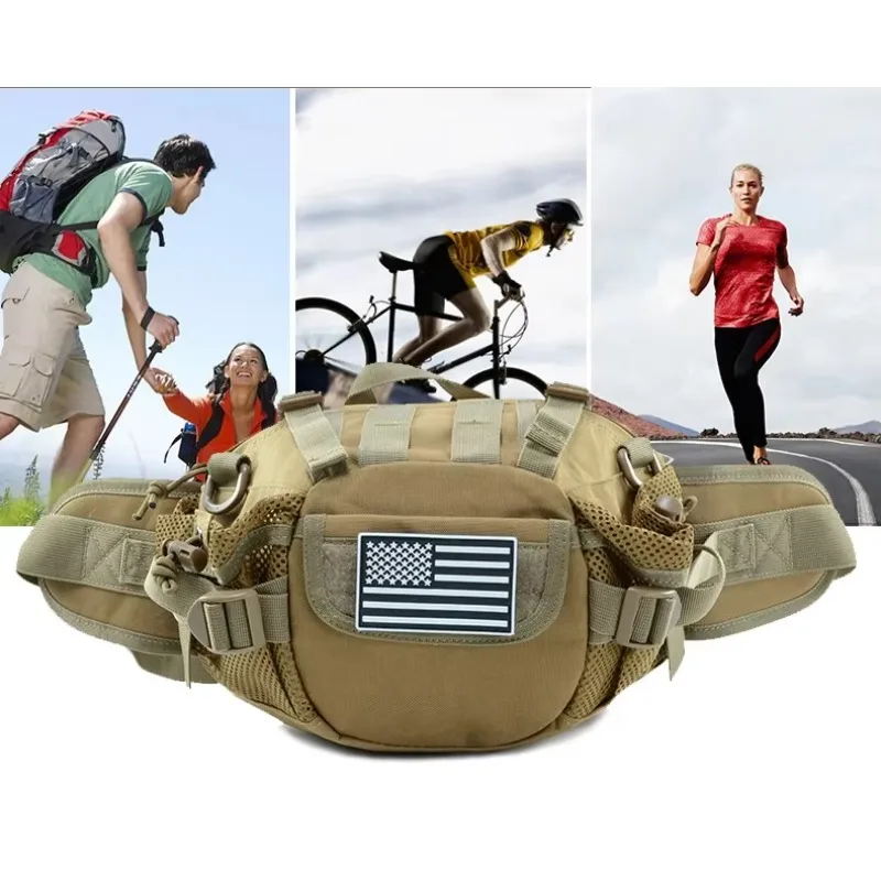 multifunction Camouflage Crossbody Bag Outdoor Sports Multi Function Waist Shoulder Bag Direct Personal Tactical Waist Bag tools