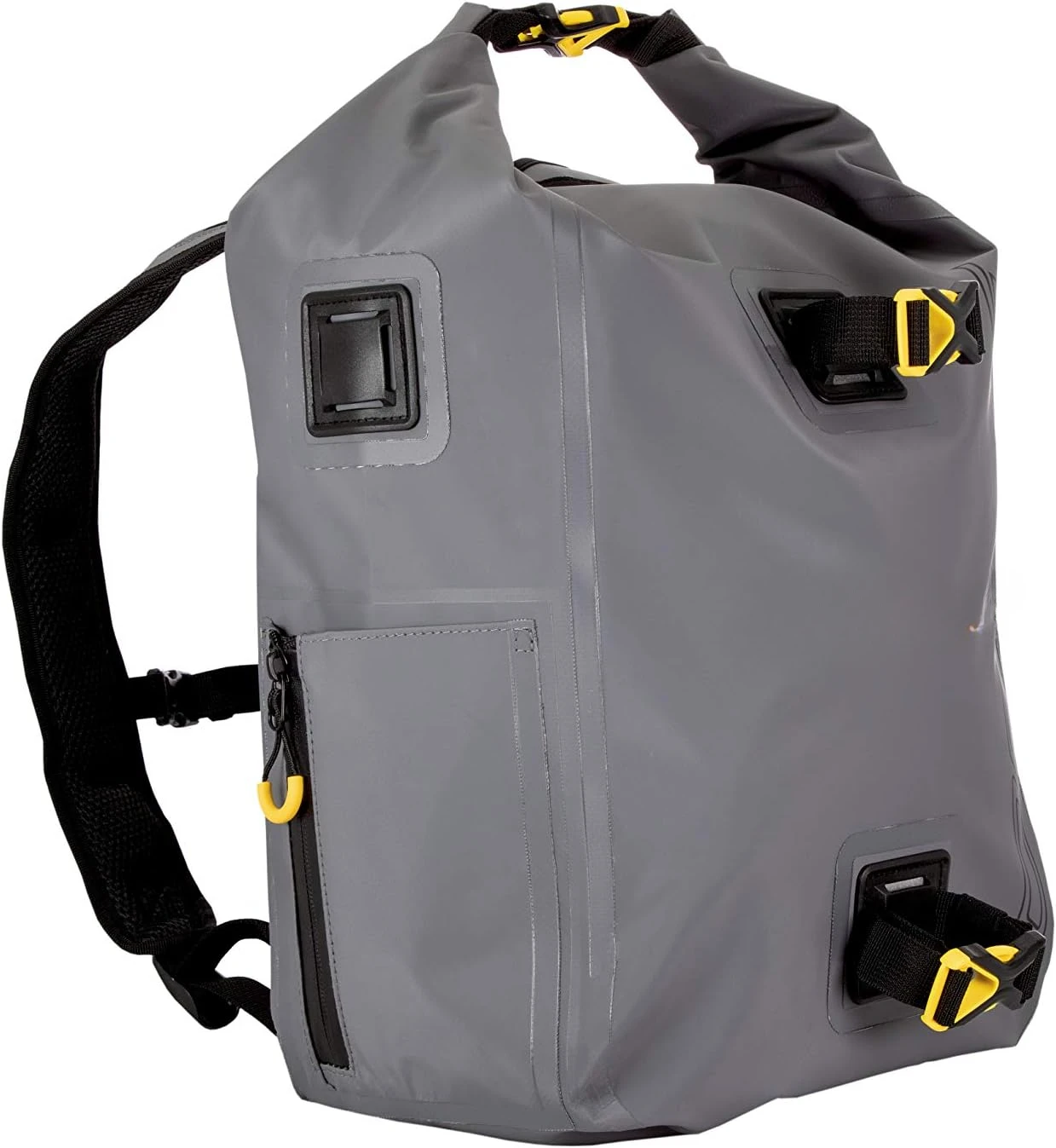 

Z-Series Roll-Top Waterproof Fishing Tackle Backpack, Gray Fabric, Includes 2 Clear 3700 StowAway Utility Boxes, Fishing B