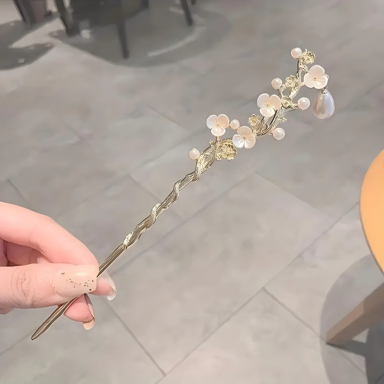 Sweet Romantic Chinese Style Hairpins Fashion Versatile Hair Accessories Jewelry Flowers Women's Girls' Hair Accessories Hairpin