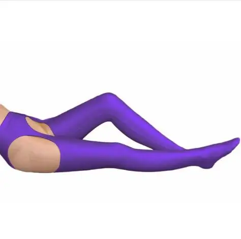 Costume Zentai de leggings de bas Zentai en spandex violet