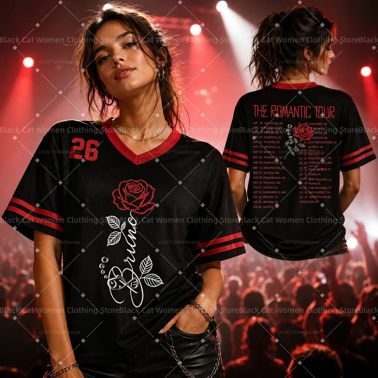 2026 Bruno Mars 24K Hooligans Baseball Jersey Men Women Unisex Short Sleeve Hip Hop Streetwear Tops for Fans Family Matching