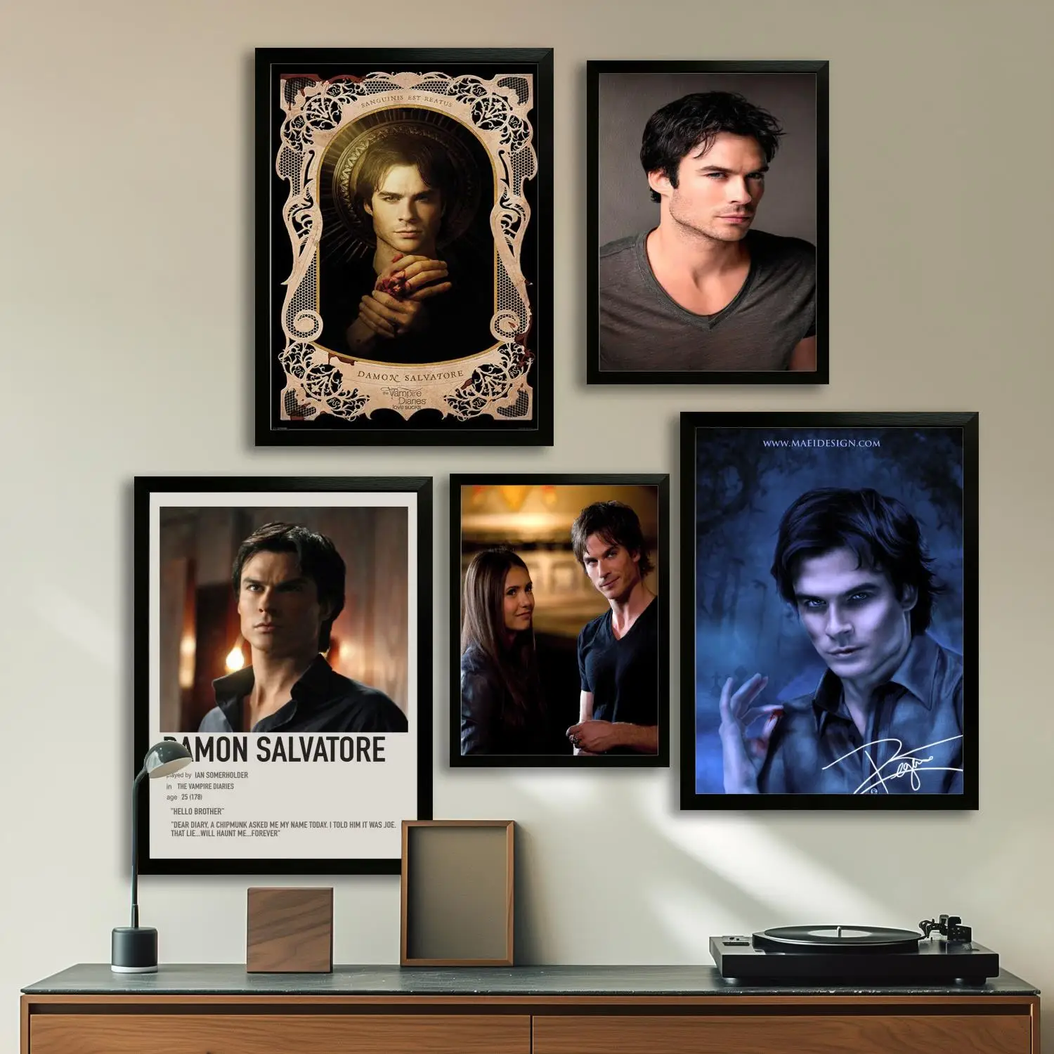 damon salvatore Canvas Art Poster, Wall Art Picture Print, Modern Family Bedroom Decor Posters,Decorative painting