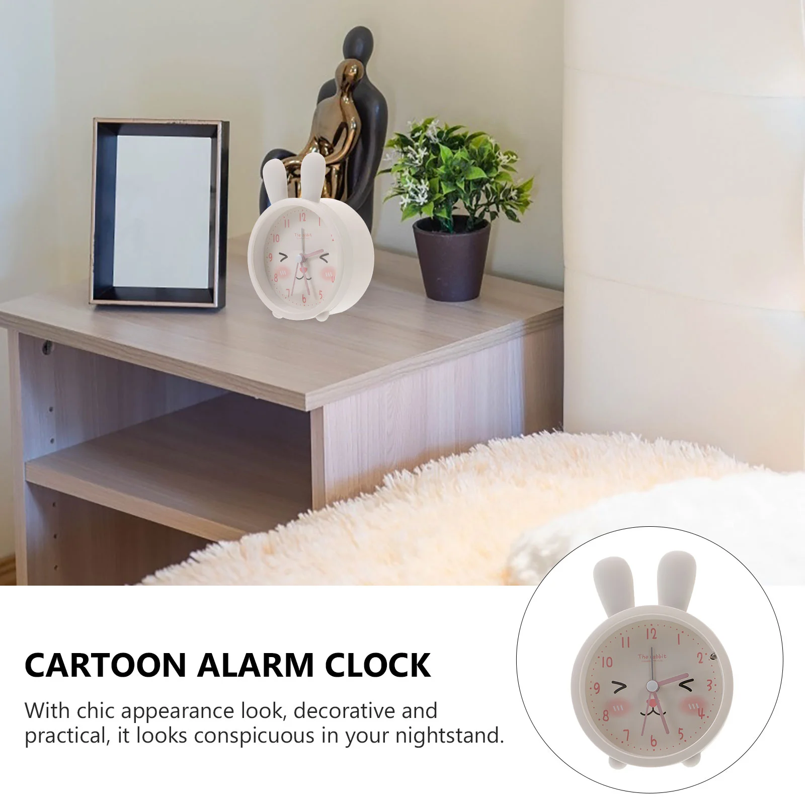 Cat Alarm Clock Child Girl Kids Table Free Shipping Lyalkovsky Household Dormitory Small Projection Room Desk Decorative The